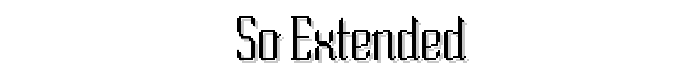 So Extended font